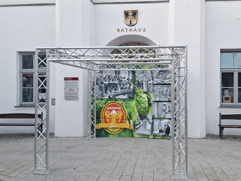 Neuer Messestand - Probeaufbau